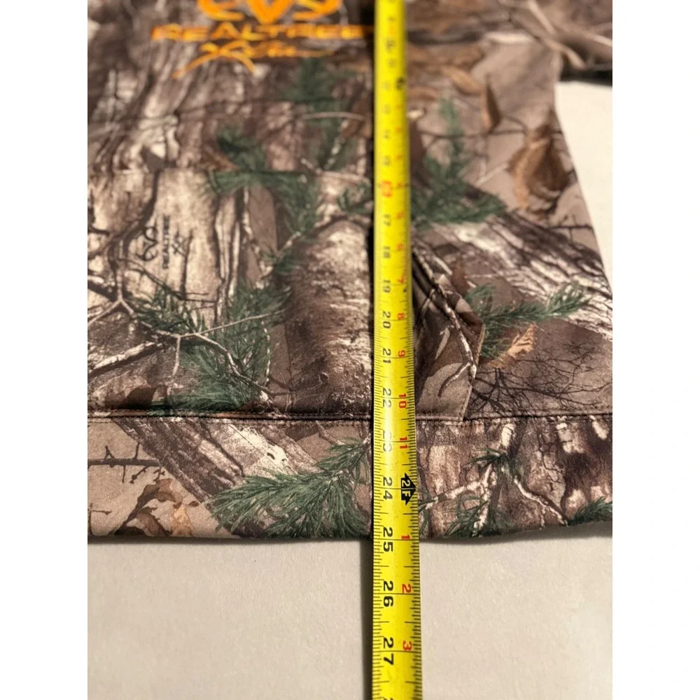 Realtree Xtra Camo Hoodie Kids Large Orange Embroidered Logo Pullover Sweatshirt